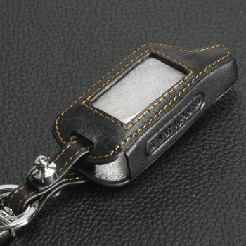 Jingyuqin New X5 Leather Car Remote Ключодържател Case for Tomahawk X5 LCD Remote Two Way Key Cover