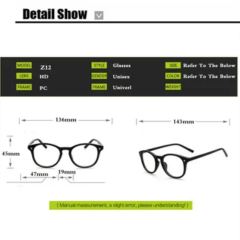 Higodoy старинни очила с Кръгли очила, рамки за очила жени Прозрачна дограма мъжки рамки за очила, Очила с прозрачни лещи