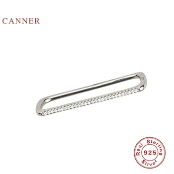 Kanner прост однорядные геометрични мода Ins клип на обеци 925 стерлинги сребърни бижута обеци за жени, сребърни бижута Обици 1 бр