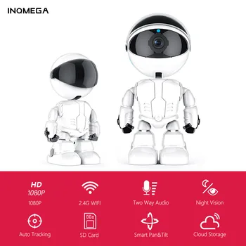 INQMEGA 1080P облак IP камера робот интелигентна камера, Wi-fi робот камера дома за сигурност безжична камера за видеонаблюдение