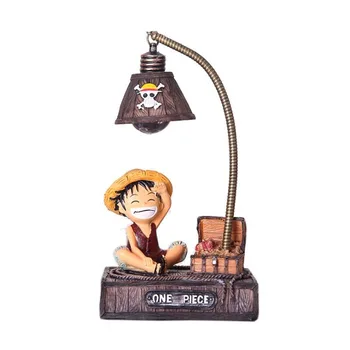 Аниме One Piece Night Light карикатура сладък Luffy Джоба настолна лампа детска спалня ночники всекидневна декор, украса на маса
