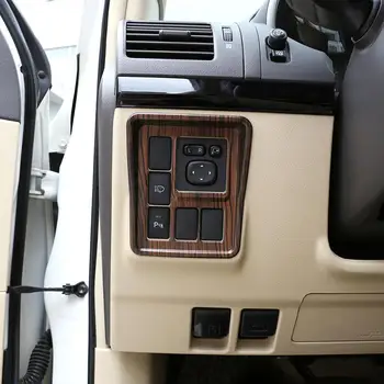 Бор зърно ABS огледало за задно виждане, регулиране на рамката на кутията покритие За Toyota Land Cruiser Prado FJ150 150 2010-17 модели аксесоари