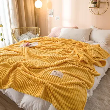 Кларум каре одеяло Супер мек хвърли флисовые завивки на леглото зима каре завивки DF05#