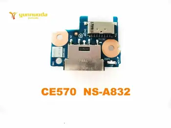 Оригиналът е за Lenovo Thinkpad E570 E575 DC-IN Board конектор за захранване кабел за зареждане порт CE570 NS-A832 тестван добре безплатна доставка
