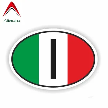 Aliauto автоаксесоари Италия флаг на страната, код отразяваща стикер на колата стикер за мотоциклети лаптоп PVC, 15 см*10см