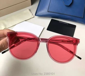 2018 Korea Women SunglassesShades Luxury Нежно Brand Designer FLATBA Sun glasses Candy Color слънчеви очила See Saw Female UV400