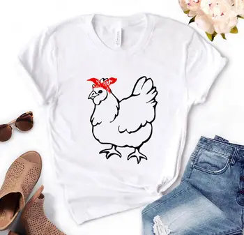 пиле кърпа мама печат дамски ризи от памук ежедневни забавен риза за Дами Йонг топ Tee Битник PH-19