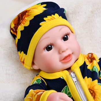 30 см кукла усмивка се прероди кукли новородено человекоподобный силиций тялото деца Bebe играчки разполагане на обличане е прекрасен детето най-добрите играчки
