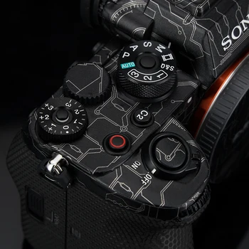 висококачествена стикер на кожата камера за 3M No Лепило mark For sony a7s3 Skin a7sIII Anti-Scratch Camera Body Carbon Fiber Film