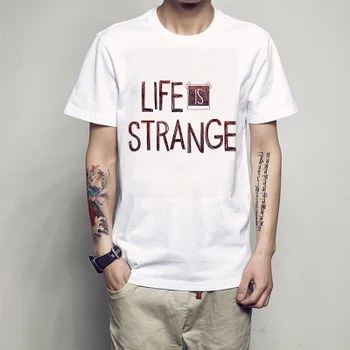 Азиатски размер на печат тениска Life Is Strange Game тениска O-образно деколте с къс ръкав тениски за мъже и жени, новият годишен чай топ