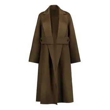 2020 New Classic Ladies Wind Waist Double-faced Wool Coat вълна палто дамско зимно палто