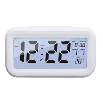 Нова led алармата дигитален календар будилник за офис Sutdent с подсветка на повторение, за тих домашен нощни електрически будилник
