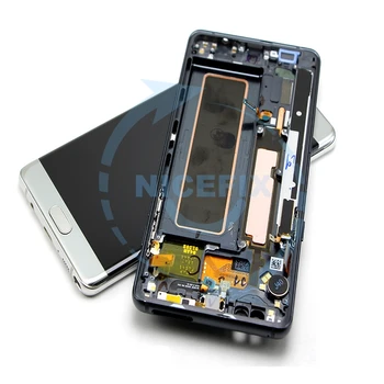 За Samsung Samsung Galaxy Note Фен Edition FE SM-N935F / DS N935F LCD дисплей с сензорен екран дигитайзер с рамка за Samsung Note 7 LCD