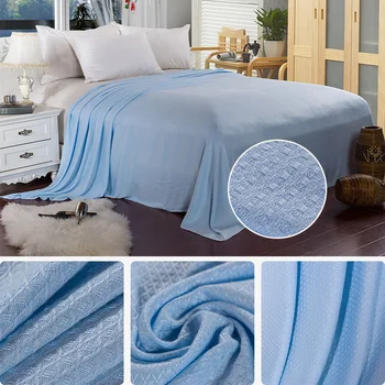 Нов бамбуковое влакна Одеало за бебето Деца, възрастни лятото е прохладно хвърли завивки за легла и разтегателен удобен въздух условно одеяло модерен