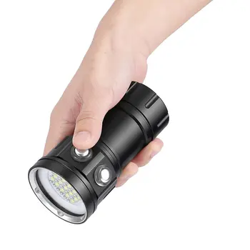 LED Diving Flashlight XHP90 LED Photography Video light underwater 100m waterproof Tactical факел Lamp