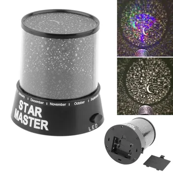 4 LED Starry Star Master Gift night light For Home Sky Star Master Light LED Проекторная лампата е новост невероятно колоритен добър подарък