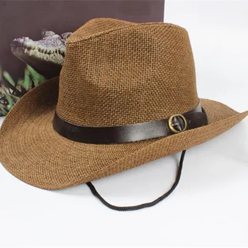 Дамски летен стил дете sunhat плаж мъжка шапка сламени мъжки каубойски шапки шапка за мъже кофа шапки с периферия Федоры