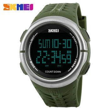 SKMEI Мъжки спортни часовници 50 м водоустойчиви цифрови военни часовници мъжки външни led електронни часовници Relogio Masculino