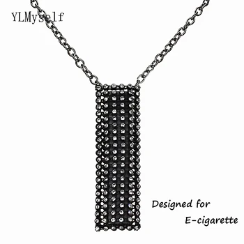 Подходяща за електронна цигара Juul, червило, запалки Crystal Mesh Pouch, Crystal Pearl Accessories Designed Necklace women