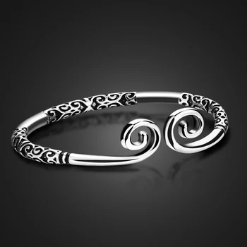 Monkey King Unisex 925 Thai Silver Bracelet-Гривни от сребро за жени-открит Гривна от сребро-мъжки бижута