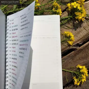 Нов планер ежедневно PVC корица на тетрадка дневник Дневник Дневникът на качеството на Kawai списание канцеларски материали, ученически пособия 50 вътрешни листа