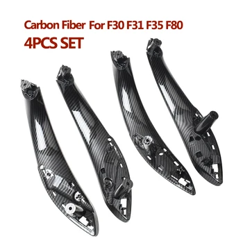 Ново качество на въглеродни влакна вътрешна дръжка врата вътрешна украса на капачки за BMW 3 4 series F30 F80 F31 F32 F33 F34 F35 F36 2013-2018