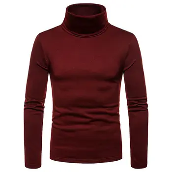 2020 нов ранна пролет мъжки пуловер, поло плътен цвят ежедневни мъжки пуловер Slim Fit марка възли блузи, пуловери