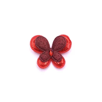12 бр./лот 6*5,2 cm двупластова блестяща пеперуда меки апликации за 
