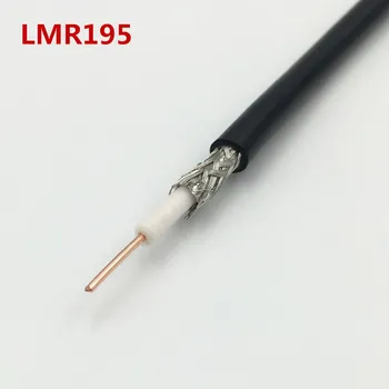 1бр RP-SMA мъжки жак към SMA женски съединители RF Wifi антена кабел RG58 / LMR195 коаксиален проводник конектор 1M 2M 5M 10М 15М 25М 20М 30М