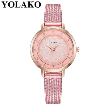 YOLAKO луксозни часовници дамски часовници Диамант циферблат скала Мандала цвете оцветяване дизайн дамски ежедневни часовници са евтини, цена совалка