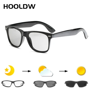 HOOLDW поляризирани фотохромичните слънчеви очила хамелеон очила на мъже, жени антирефлексно шофиране Очила слънчеви очила промяната на цветовете очила