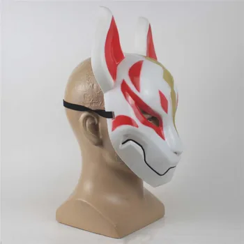 Гореща Разпродажба Battle Royale Game Fox Drift Skin Cosplay Costumes Mask Смешни Adult Halloween Party Latex Masks Подпори