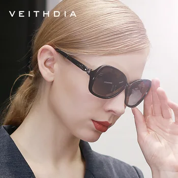 VEITHDIA дамски слънчеви очила polarized градиентные лещи луксозни дамски дизайнерски слънчеви очила, аксесоари за жени 3012