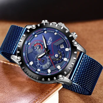 LIGE 2020 Top Brand кварцов мъжки часовник луксозни спортни часовници хронограф водоустойчив часовник мъжки армейските ръчен часовник с дата дата мъжки часовник