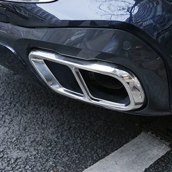 2 бр. хромирани, от неръждаема стомана автомобил изпускателна тръба капак накладки за BMW X5 G05 X7 G07 2019 година модел аксесоари