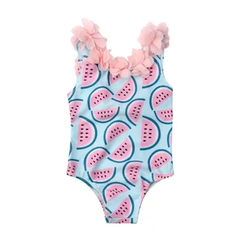 6м-4Т бебе момиче диня бикини бански бански бански костюм плуване летни дрехи