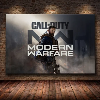 Call of Duty платно на изкуството на стената плакат и печат на платно за Живопис без декоративна живопис за спални и дома на Cuadros декор