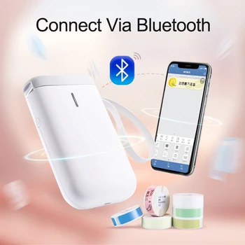 NIIMBOT D11 етикета стикер принтер топлинна Bluetooth преносим печат безжична мини-етикети Бележки баркод телефон принтер безплатно приложение