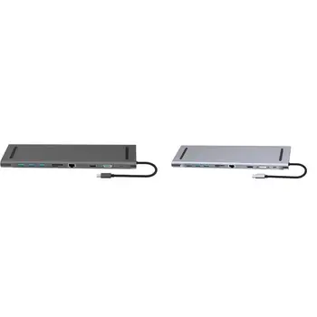 10 в 1 Multi C USB ХЪБ to HDMI-съвместими VGA USB Audio Adapter за MacBook Type C ХЪБ докинг станция за лаптоп