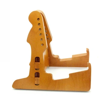Дървена притежателя на китара, китара, цигулка стойката на притежателя на стелажи за бас ukulele музикален инструмент стойка на стена