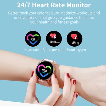 Умните жени IP68 водоустойчив часовник Bluetooth Smartwatch за Apple IPhone xiaomi LG Heart Rate Monitor фитнес-тракер