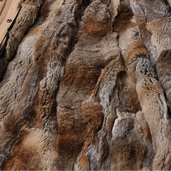 Maomaokong естествена кожа заек дамски дълги паркове натурална Лисья палто, зимно яке естествена кожа на миеща мечка яка парк дамски яке