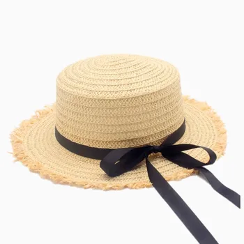 Гореща разпродажба плосък висока солнцезащитная шапка лято пролет женски пътни шапки превръзки плажната детска Пътна шапка дишаща мода цвете