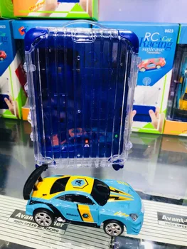 Куфар мини RC кола радио дистанционно управление на микро състезателна RC кола 4 честота играчка за деца, подарък