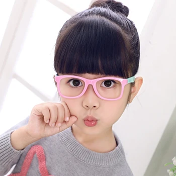 2021 Против blue Light Kids Glasses детска квадратна оптична рамка Eyeware Boy Girls Square Computer прозрачни очила с UV400
