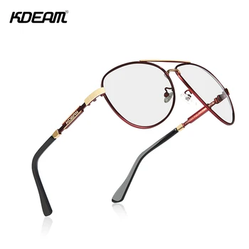 KDEAM Котка.3 поляризирани слънчеви очила мъжете пилот 62 мм обектив дизайнер шофиране очила с цип калъф