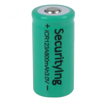Батерията е литий 3.0 V Securitylng 800mAh ICR123A акумулаторна