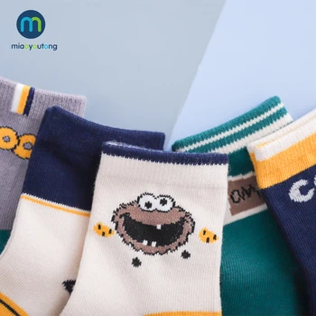 10 бр. / лот карикатура зима дебел памук момиче чорапи за децата момче детски чорапи с надписи Miaoyoutong