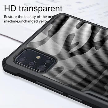За Samsung Galaxy A71 4G Case Airbag Case for Galaxy A71 4G Camouflage камуфлаж акрилни PC + TPU Антидетонационная броня делото rzants