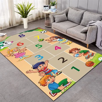 Детски образователен килим за хола деца килим детска стая украса килим Начало антре пол спалня нощни мат 02